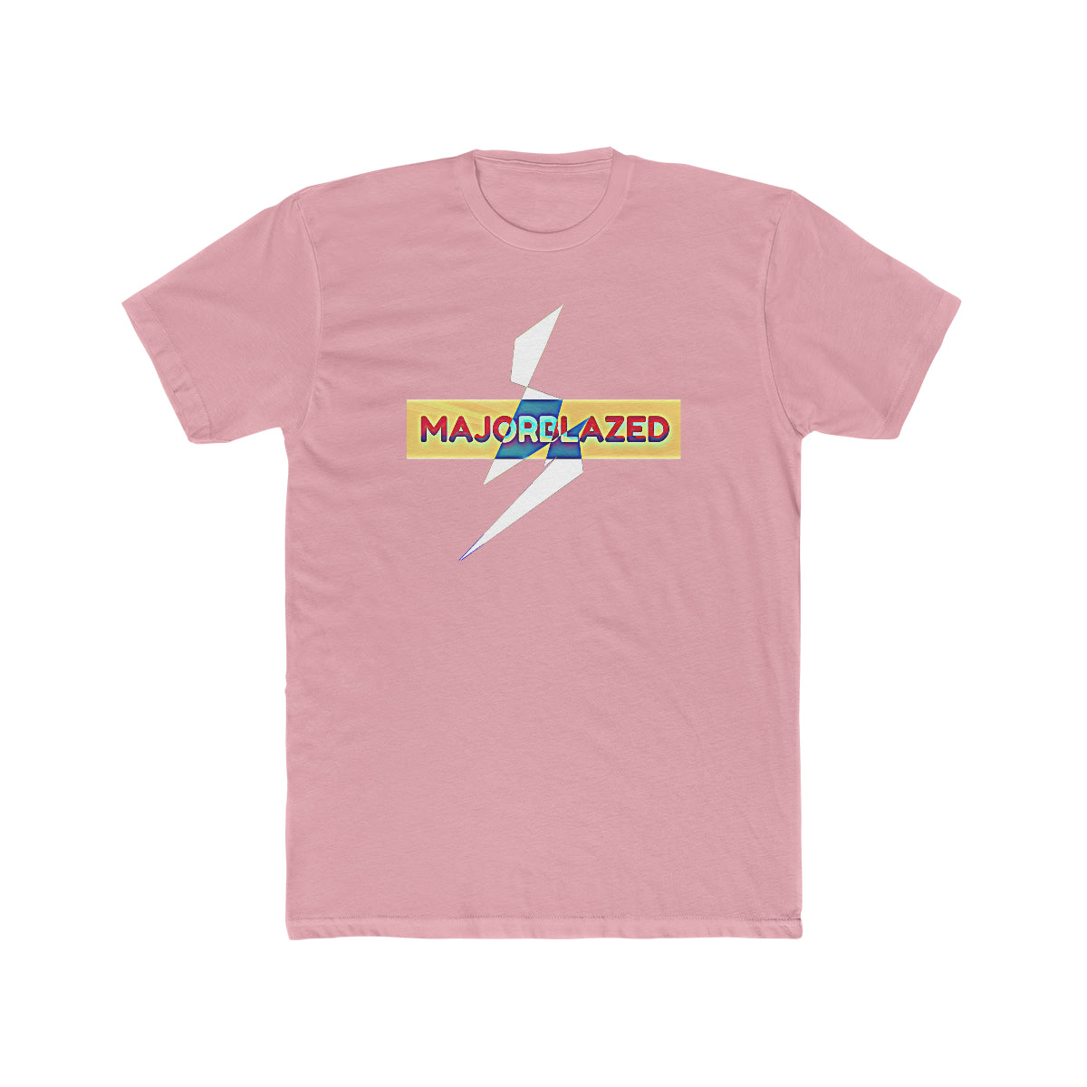 "MAJORBLAZED" DRIPPED COLOR Cotton Crew Tee