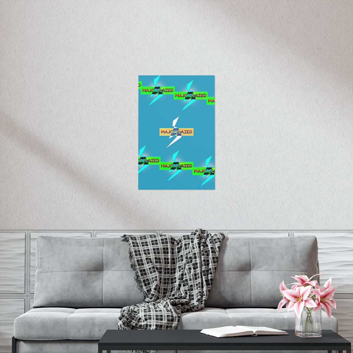"MAJORBLAZED" Premium Matte Vertical Posters (Turquoise)