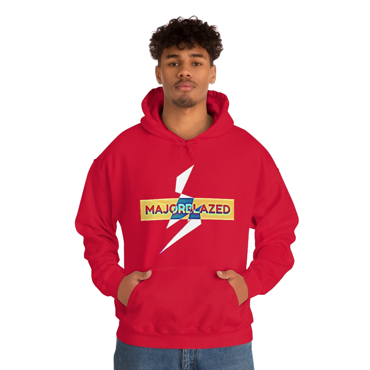 "MAJORBLAZED"  Dripped  Color heavy hoodie sweatshirt