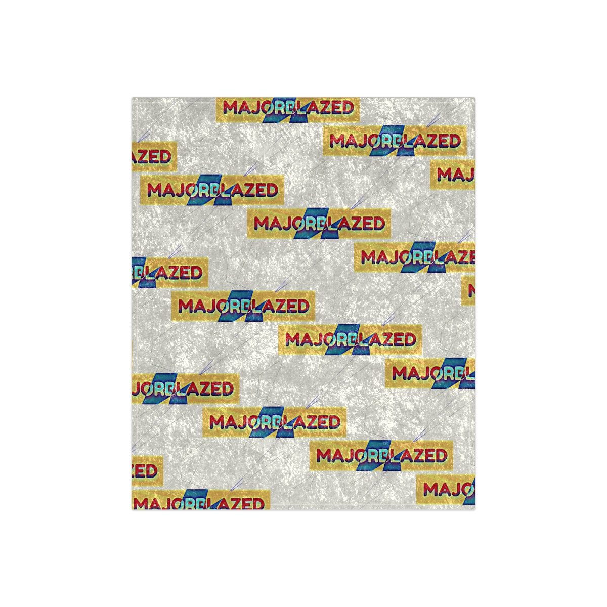 "MAJORBLAZED" Crushed Velvet Blanket