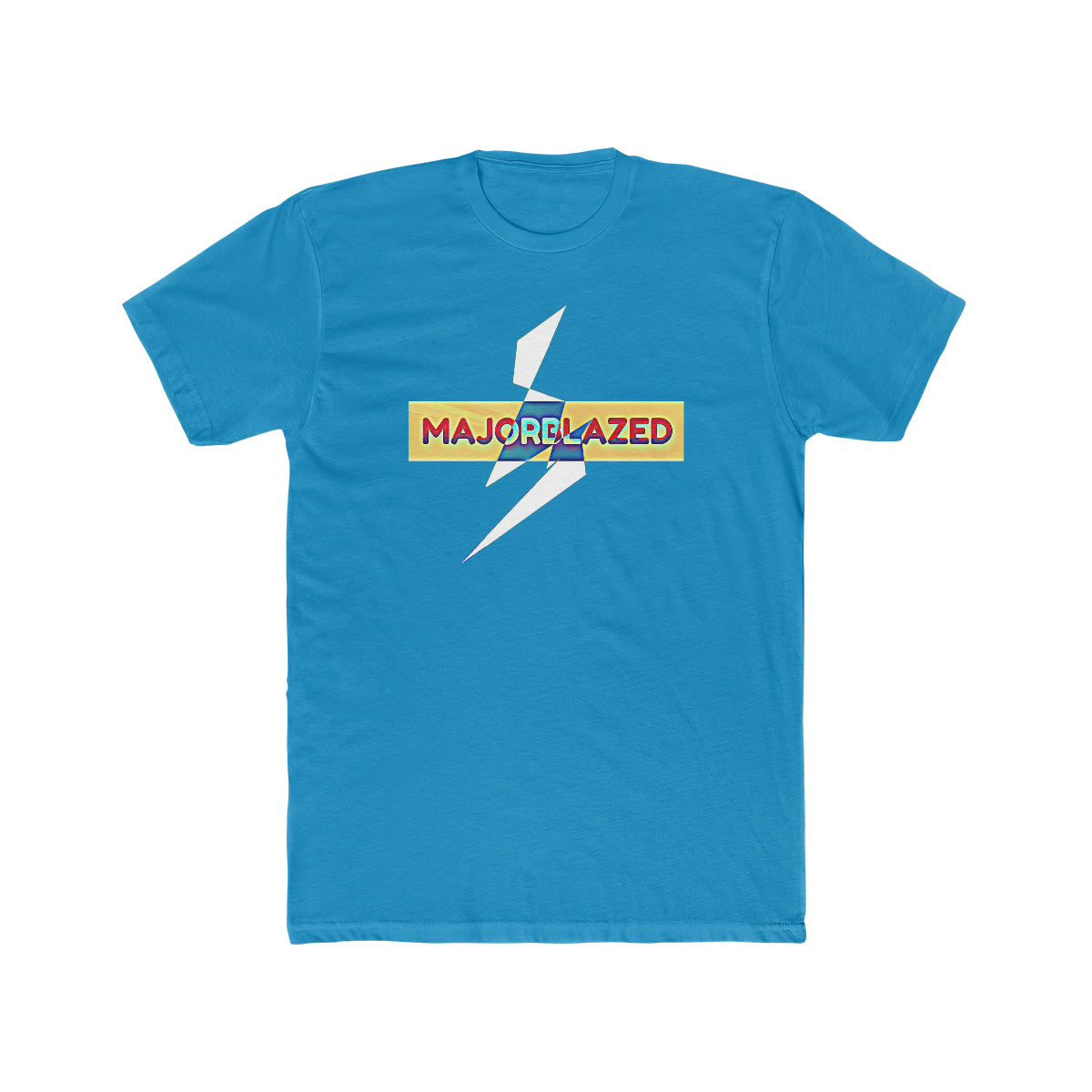 "MAJORBLAZED" DRIPPED COLOR Cotton Crew Tee
