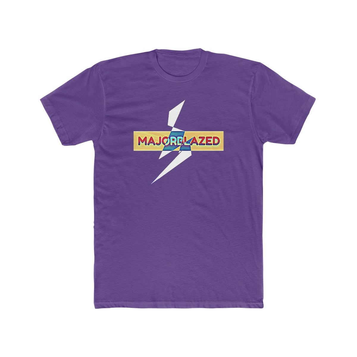 "MAJORBLAZED" DRIPPED COLOR Cotton Crew Tee