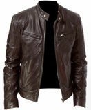 PU Leather Jacket Slim Leather Jacket