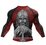 RED VIKING RASH GUARD - XMARTIAL SLEEVE