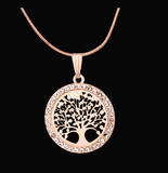 Asgard Crafted Celtic Tree Of Life Ladies Pendant With Cubic Zirconia