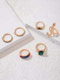 Popular jewelry ring jewelry snake-shaped love ins style five-piece ring female