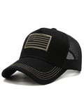 New American Flag Camouflage/Solid Color Baseball Cap