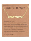 New fashionable golden letter golden number pendant clavicle chain