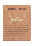 New fashionable golden letter golden number pendant clavicle chain