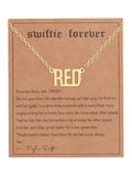 New fashionable golden letter golden number pendant clavicle chain