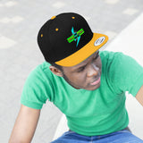 "MAJORBLAZED" Unisex Flat Bill Hat (GREENZ)