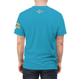 "MAJORBLAZED" Unisex Poly T-SHIRT (TURQUOISE)