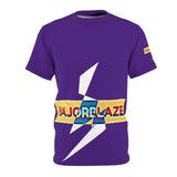 "MAJORBLAZED" Unisex Poly T-SHIRT (PURP)