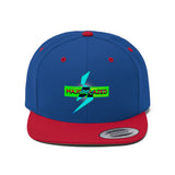 "MAJORBLAZED" Unisex Flat Bill Hat (GREENZ)