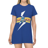 "MAJORBLAZED" T-Shirt Dress (BLUE)