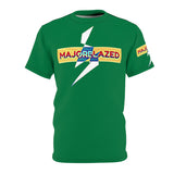 "MAJORBLAZED" Unisex Poly T-SHIRT (Green)