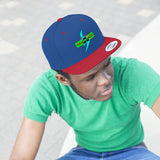 "MAJORBLAZED" Unisex Flat Bill Hat (GREENZ)